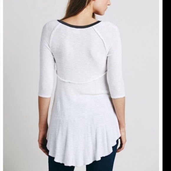 Sold! Free People Asymmetrical Top White size Small - Picture 2 of 11